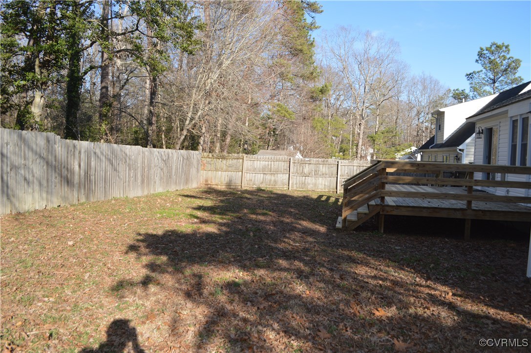 806 Marbleridge Road Chesterfield, VA 23236 - Photo 24 of 25 a view of a backyard with large trees