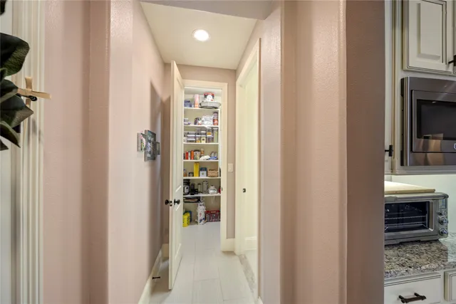 a view of kitchen and dining room