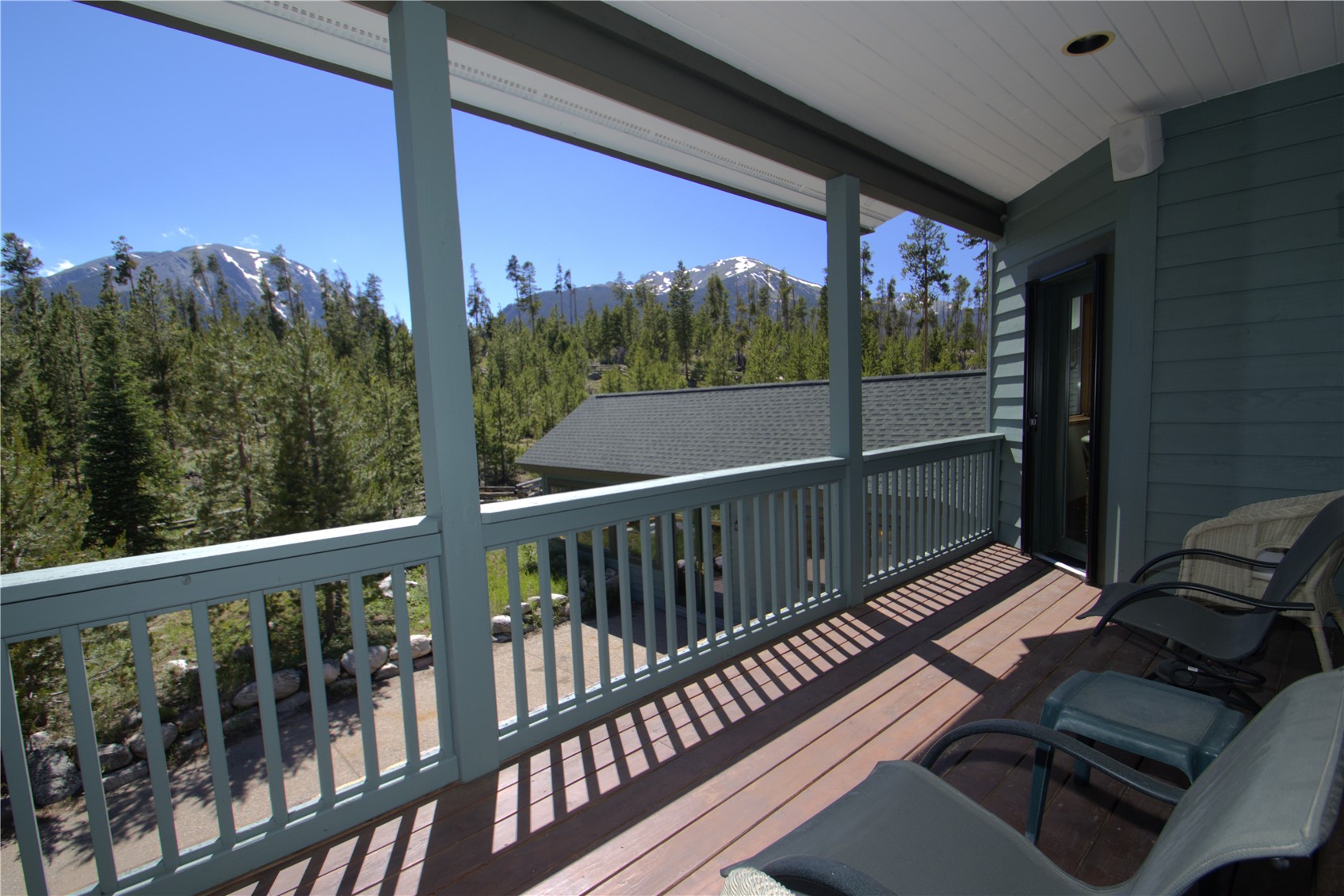 1228 Emerald Road Silverthorne, CO 80498 - Photo 30 of 50 The deck off the master bedroom is huge with view of Buffalo and Red Mountains
