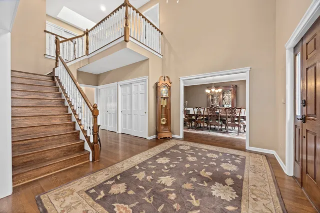 a view of front door with stairs