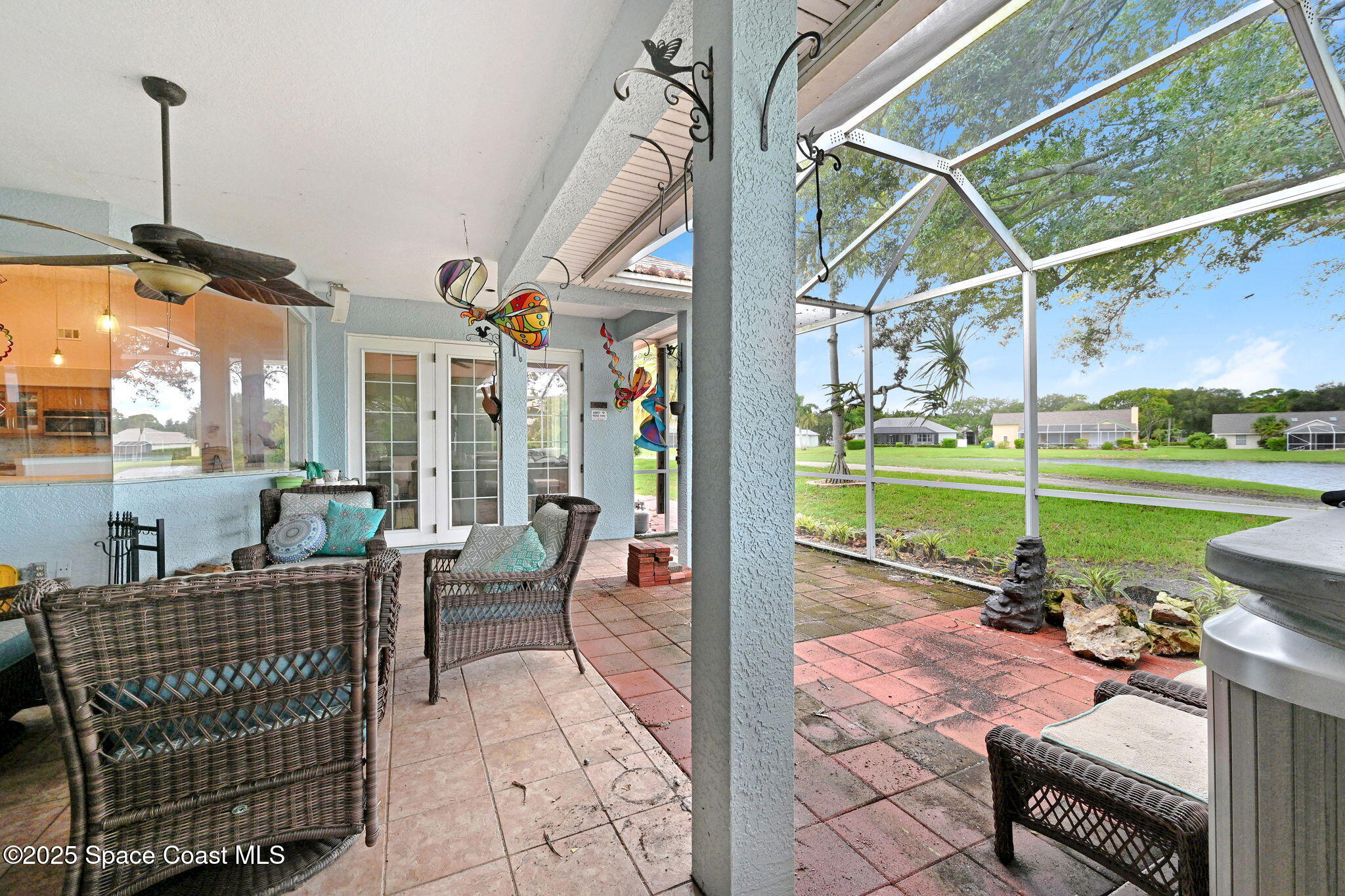 4073 Sand Ridge Drive Merritt Island, FL 32953 - Photo 34 of 66 a view of a swimming pool with a patio