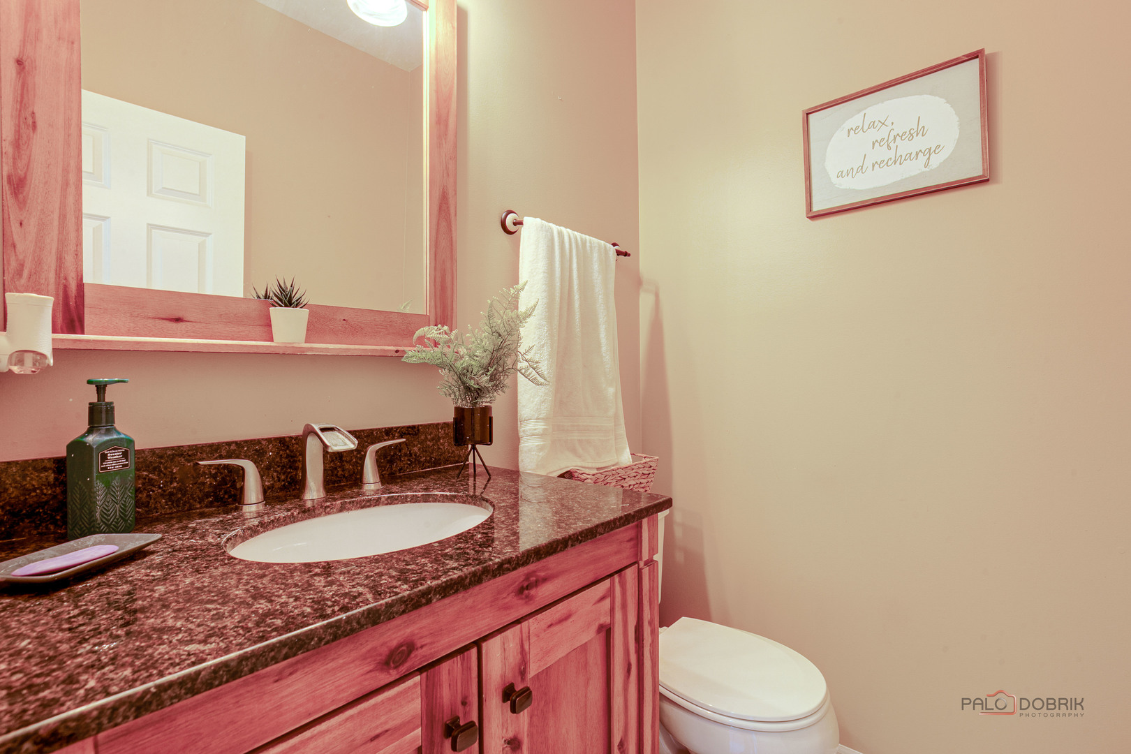 578 North Overlook Trail Round Lake, IL 60073 - Photo 21 of 42 a bathroom with a granite countertop sink mirror vanity and toilet