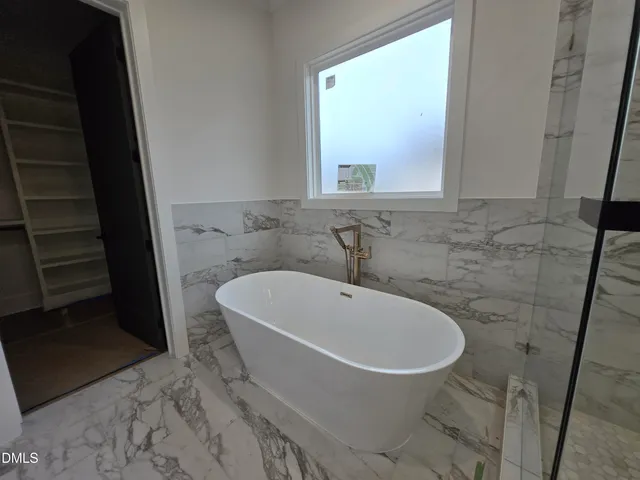 a view of an empty room with empty racks