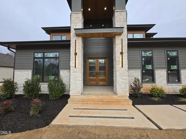 a front view of a house