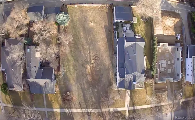 a aerial view of a house