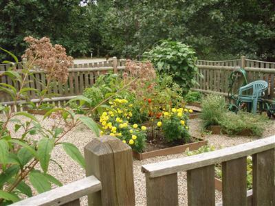 1685 Bridge Road Eastham, MA 02642 - Photo 9 of 22 a view of a yard with plants and wooden fence