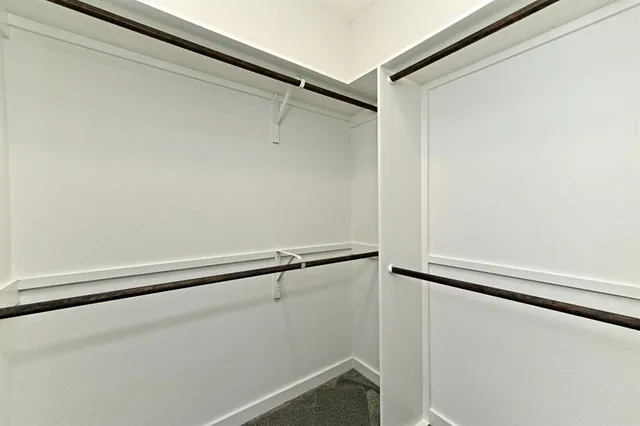 a close up view of racks on the wall