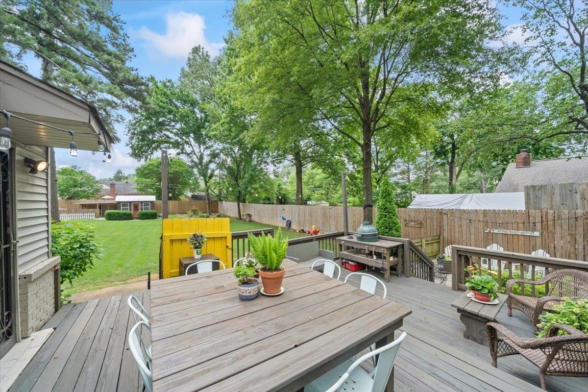 5283 Cole Road Memphis, TN 38120 - Photo 28 of 35 a view of a deck with furniture