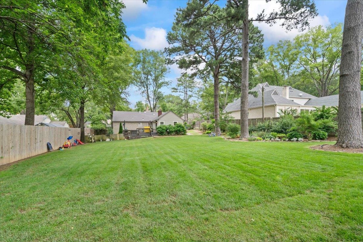 5283 Cole Road Memphis, TN 38120 - Photo 35 of 35 a view of a garden with a building in the background