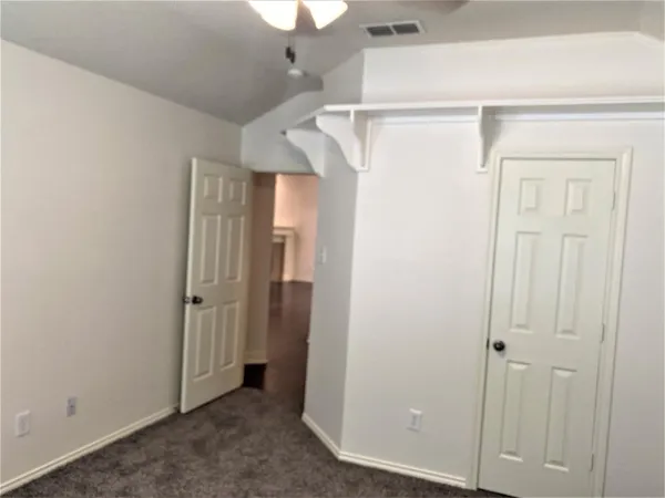 a view of a room with closet