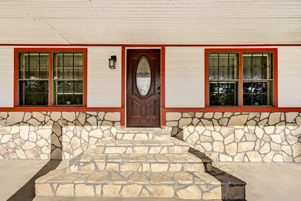 a front view of a house