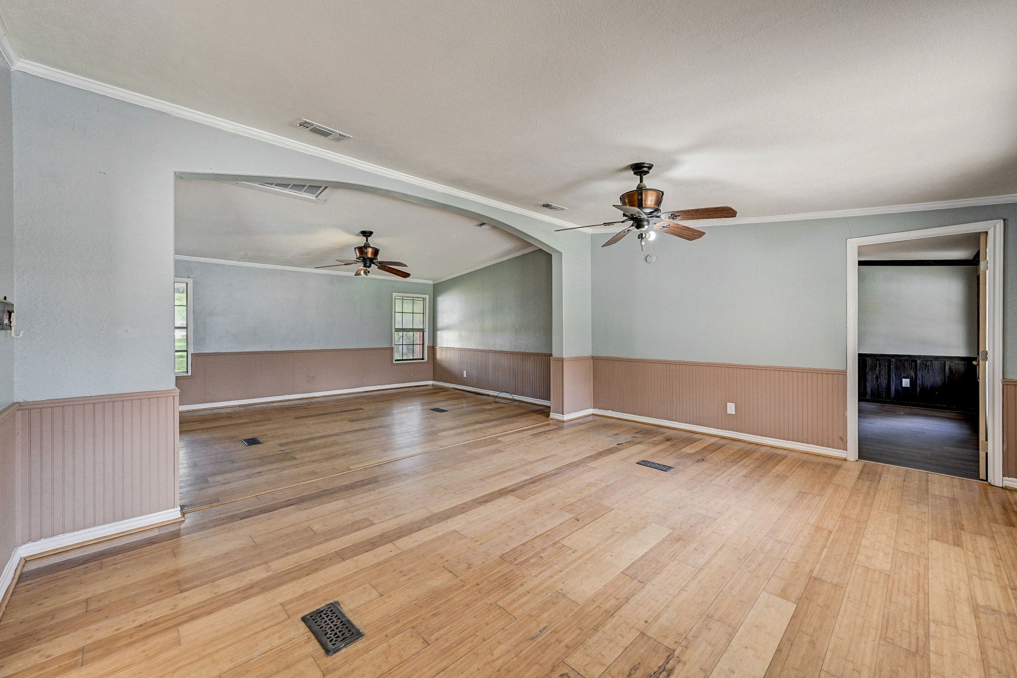 858 Big Hawg Road Trinity, TX 75862 - Photo 8 of 47 wooden floor in an empty room with a window