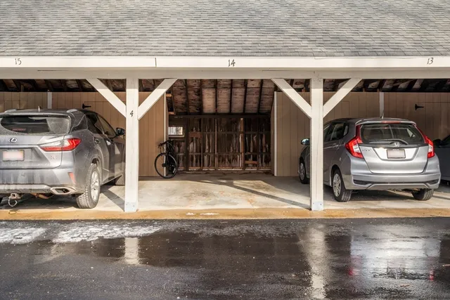 a view of a car garage
