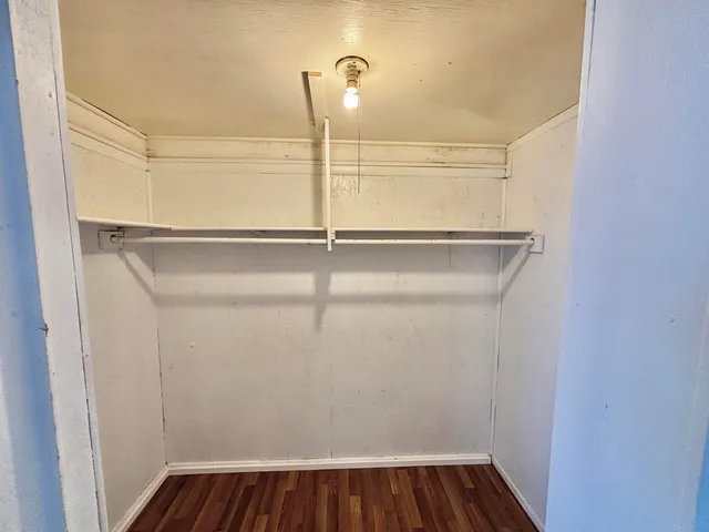 a close view of closet