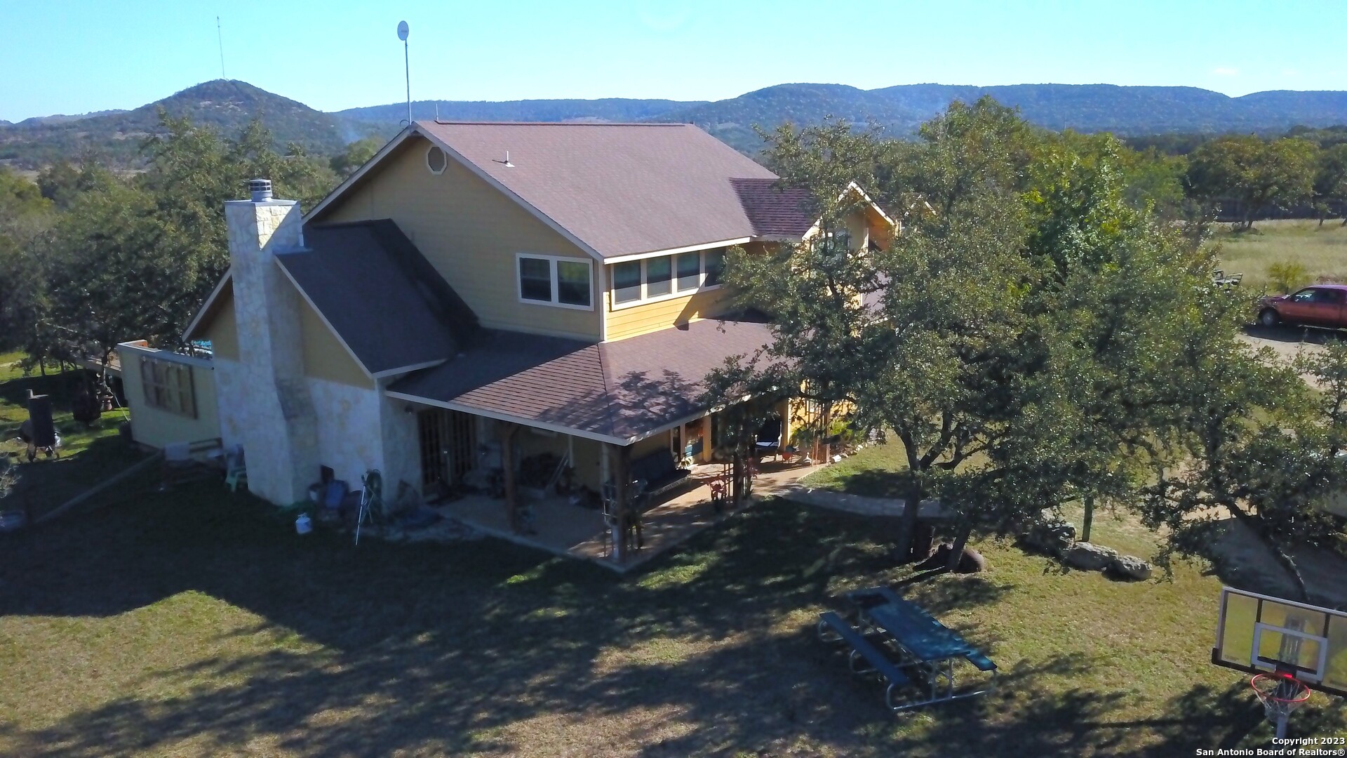 3245 Fm 470 Bandera, TX 78003 - Photo 7 of 58 a aerial view of a house with a yard