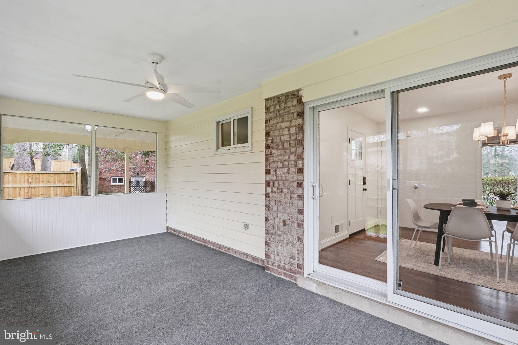 5506 Kempton Drive Springfield, VA 22151 - Photo 11 of 26 Screened-in porch