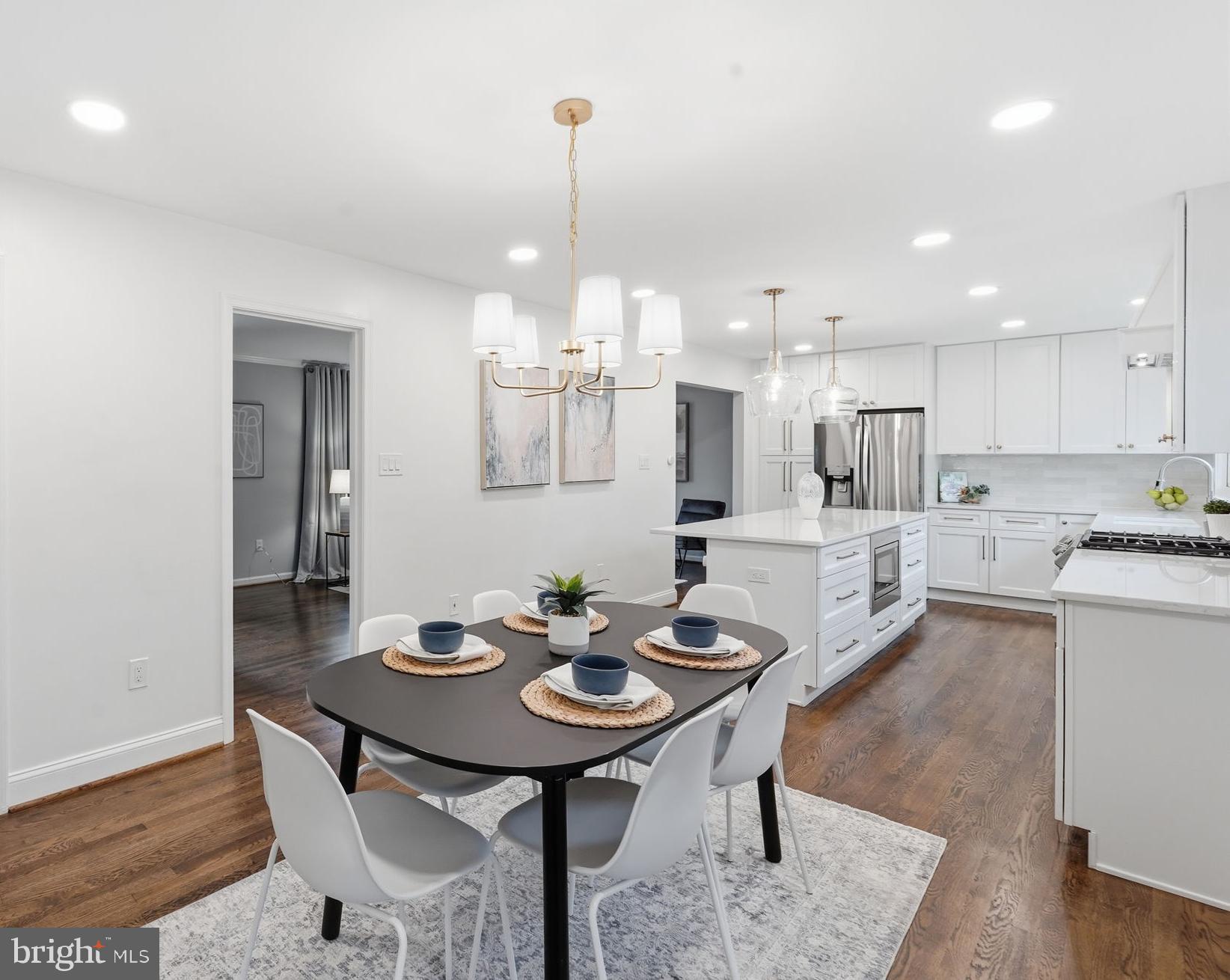 5506 Kempton Drive Springfield, VA 22151 - Photo 8 of 26 Dining room and kitchen