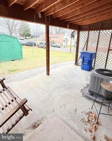 a view of a swimming pool with an ocean view