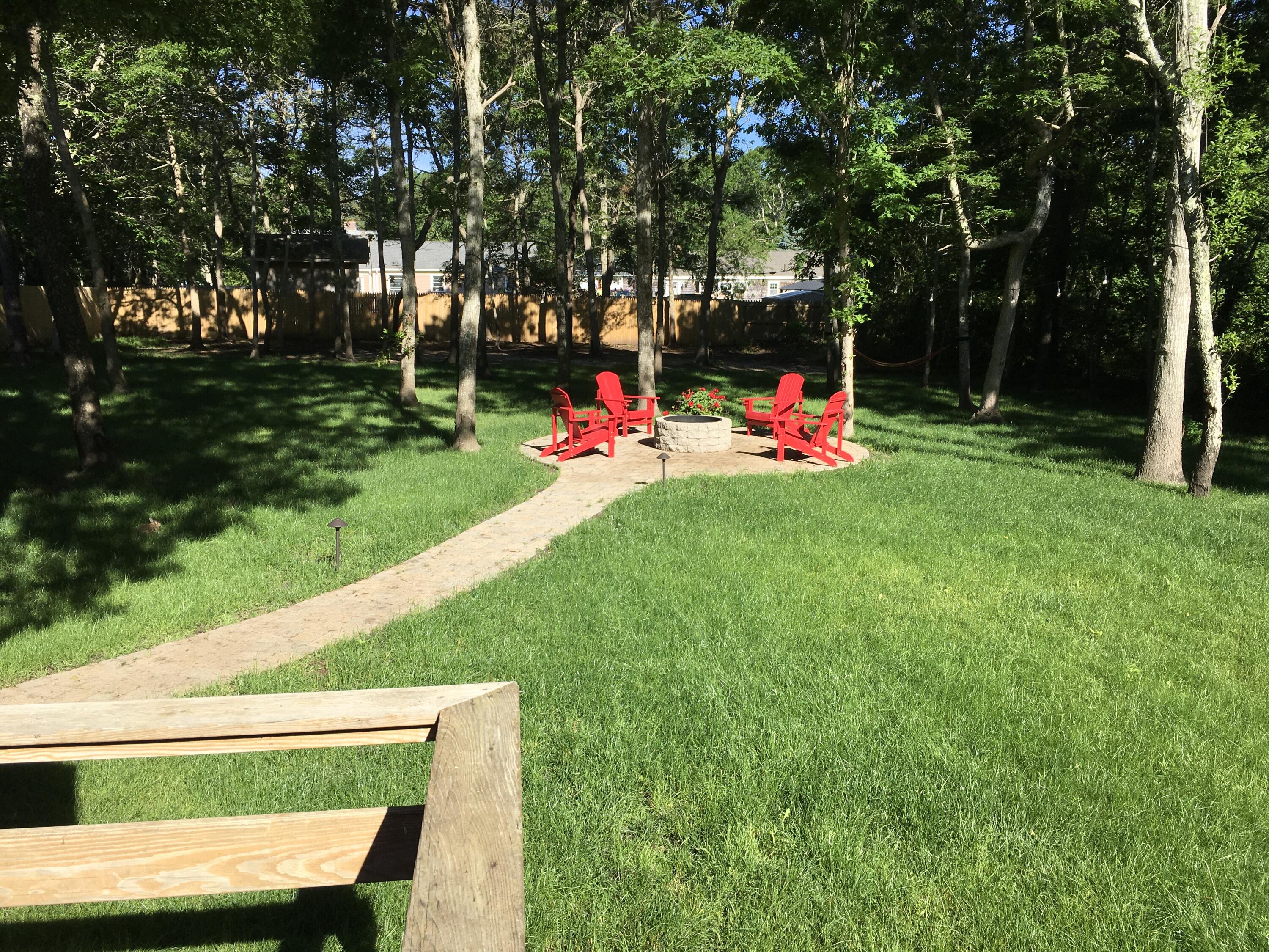 65 Kelley Road Hyannis, MA 02601 - Photo 28 of 38 a view of a backyard with sitting area