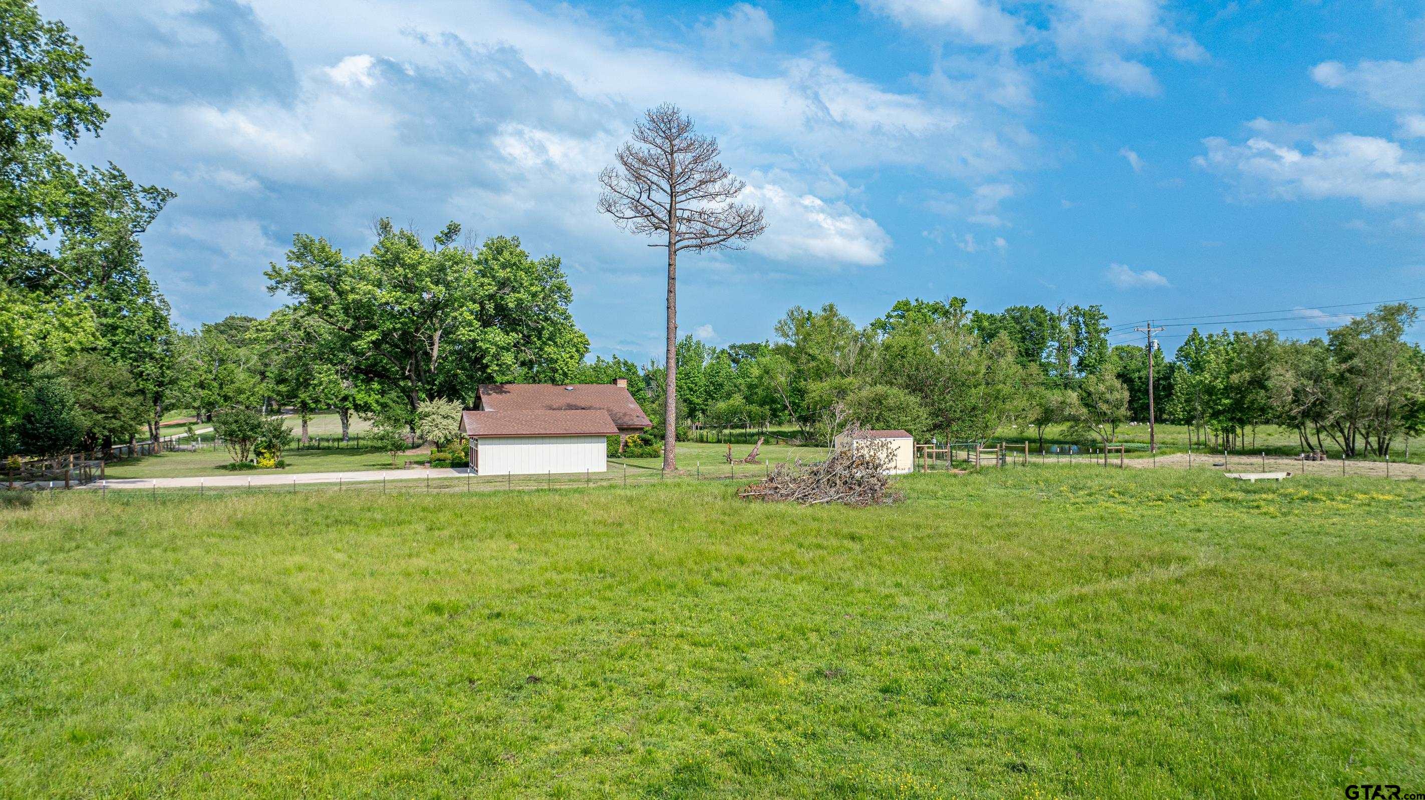 1332 Cr 4840 Mount Mount Pleasant, TX 75455 - Photo 33 of 38 a backyard of a house with table and chairs plants and large tree