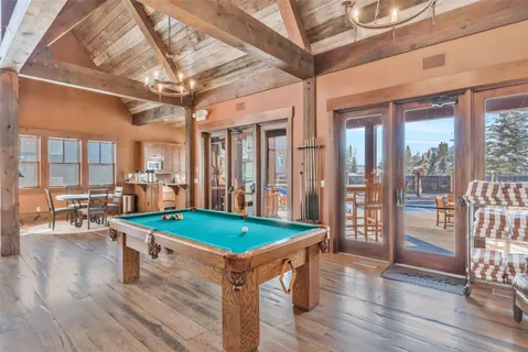 a outdoor living space with furniture and a fireplace