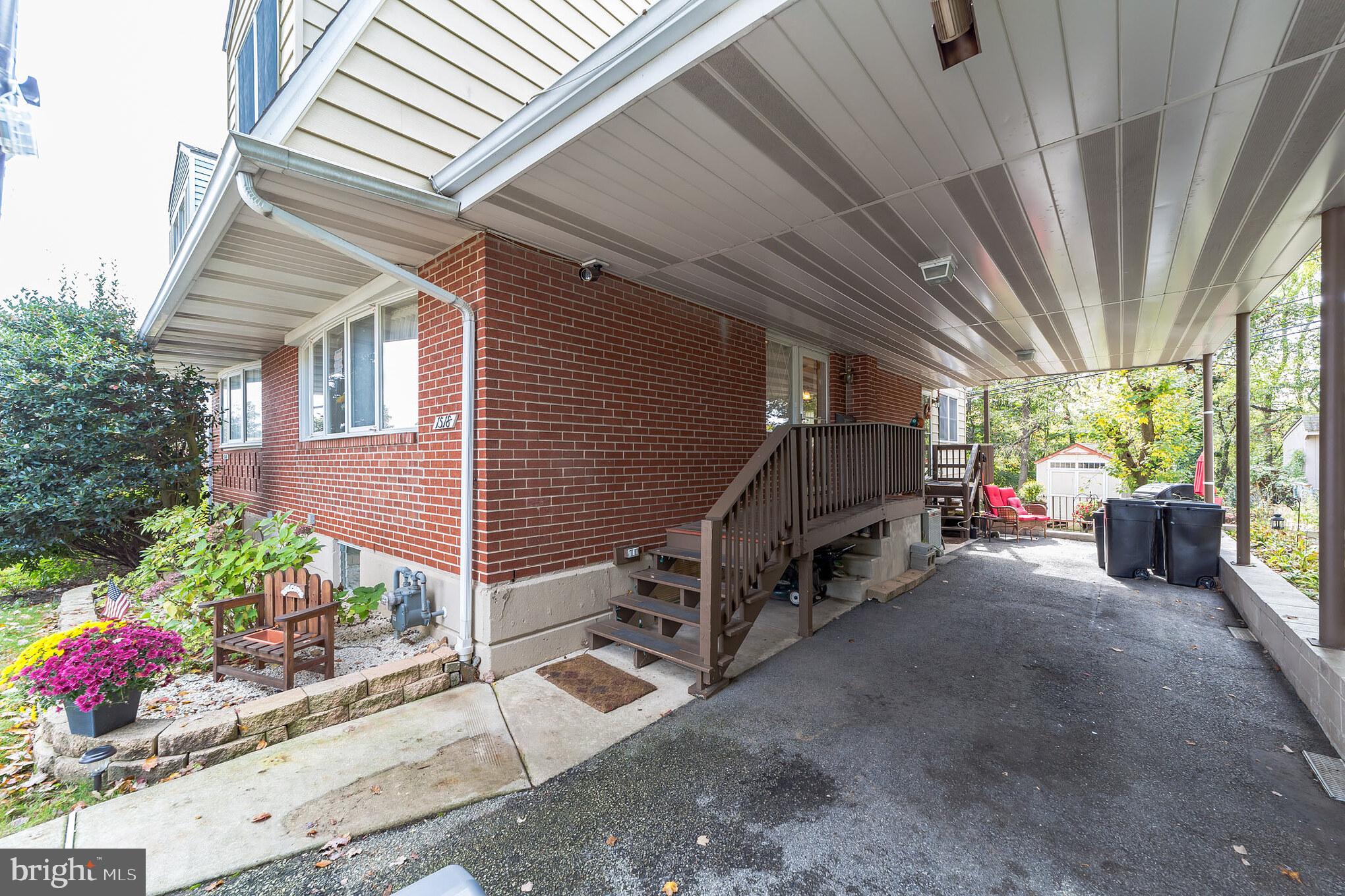 1518 Blackrock Road Swarthmore, PA 19081 - Photo 2 of 31 Driveway with Carport
