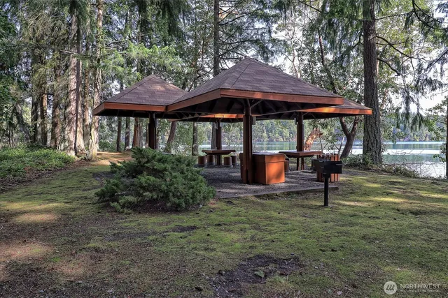 a view of a lake from a balcony