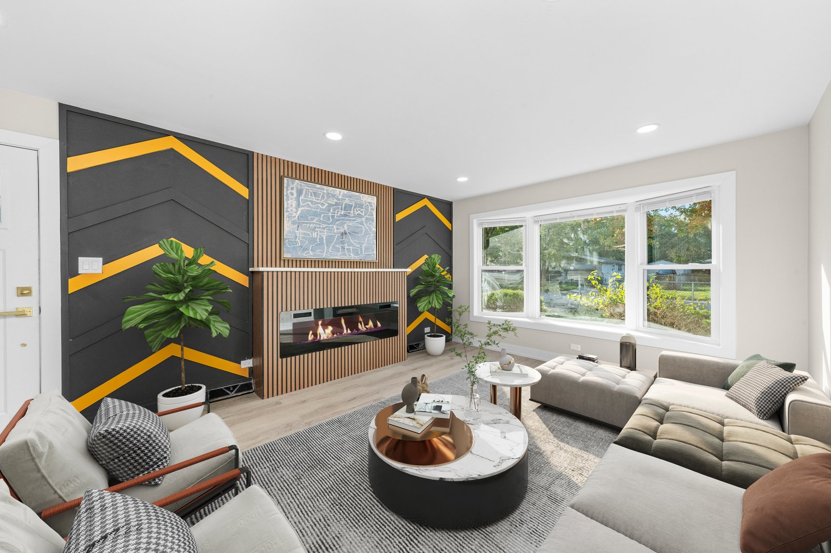 16619 Marshfield Avenue Markham, IL 60428 - Photo 3 of 41 a living room with furniture a rug and a large window