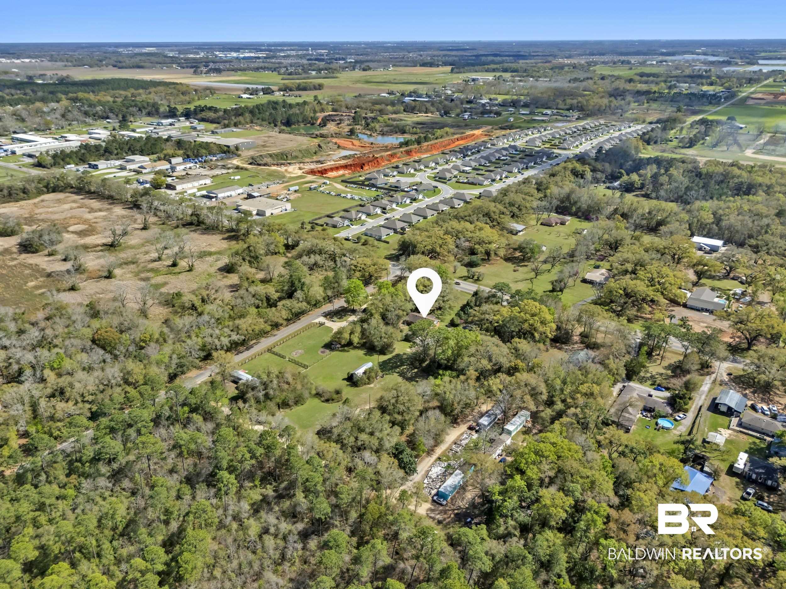 17463 Highway 98 Foley, AL 36535 - Photo 46 of 57 Aerial perspective of suburban area