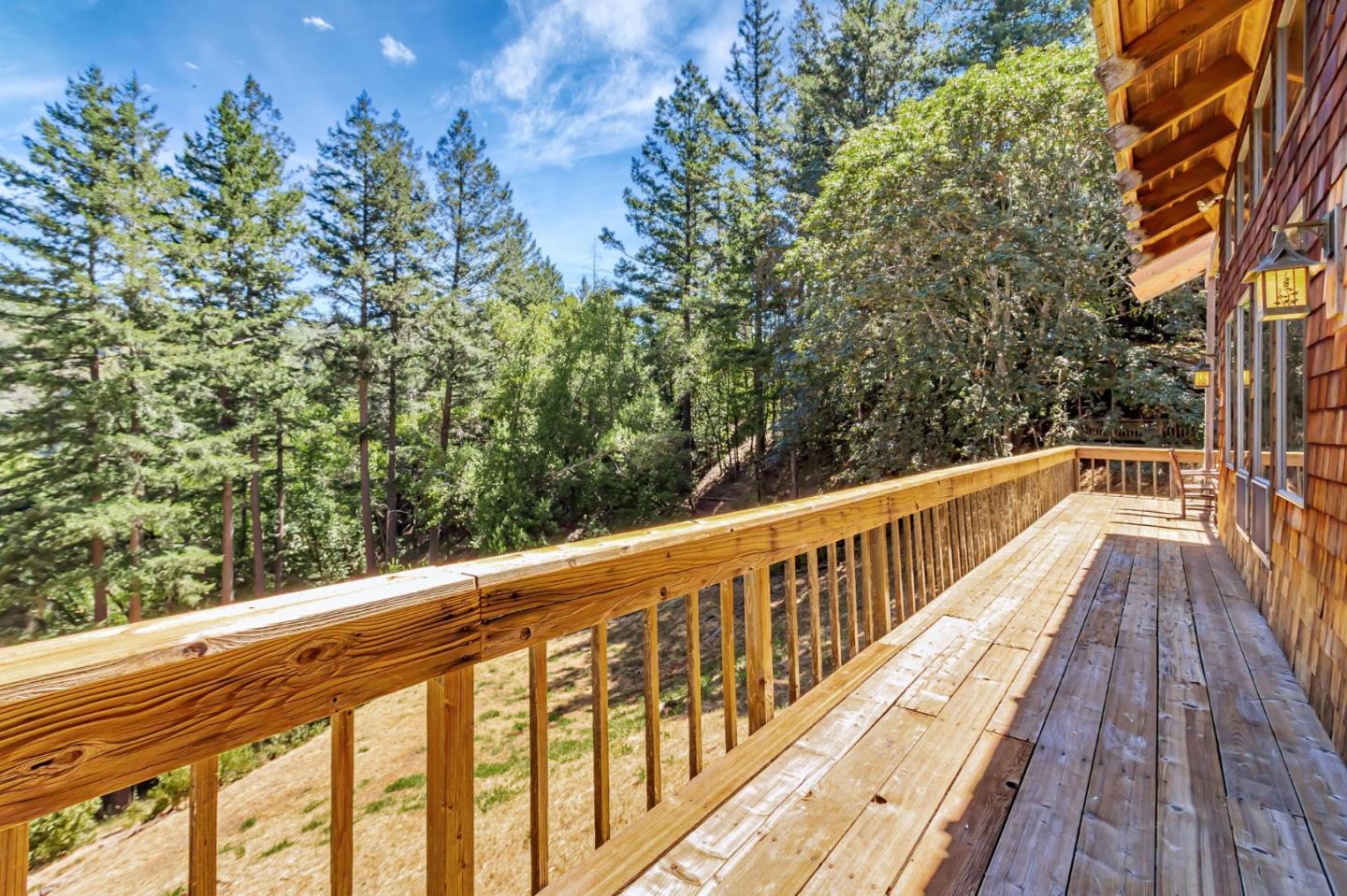 855 Oak Ridge Road Los Gatos, CA 95033 - Photo 54 of 73 a view of balcony with wooden floor and fence