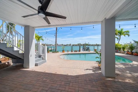 a childrens park with lots of swings and slides