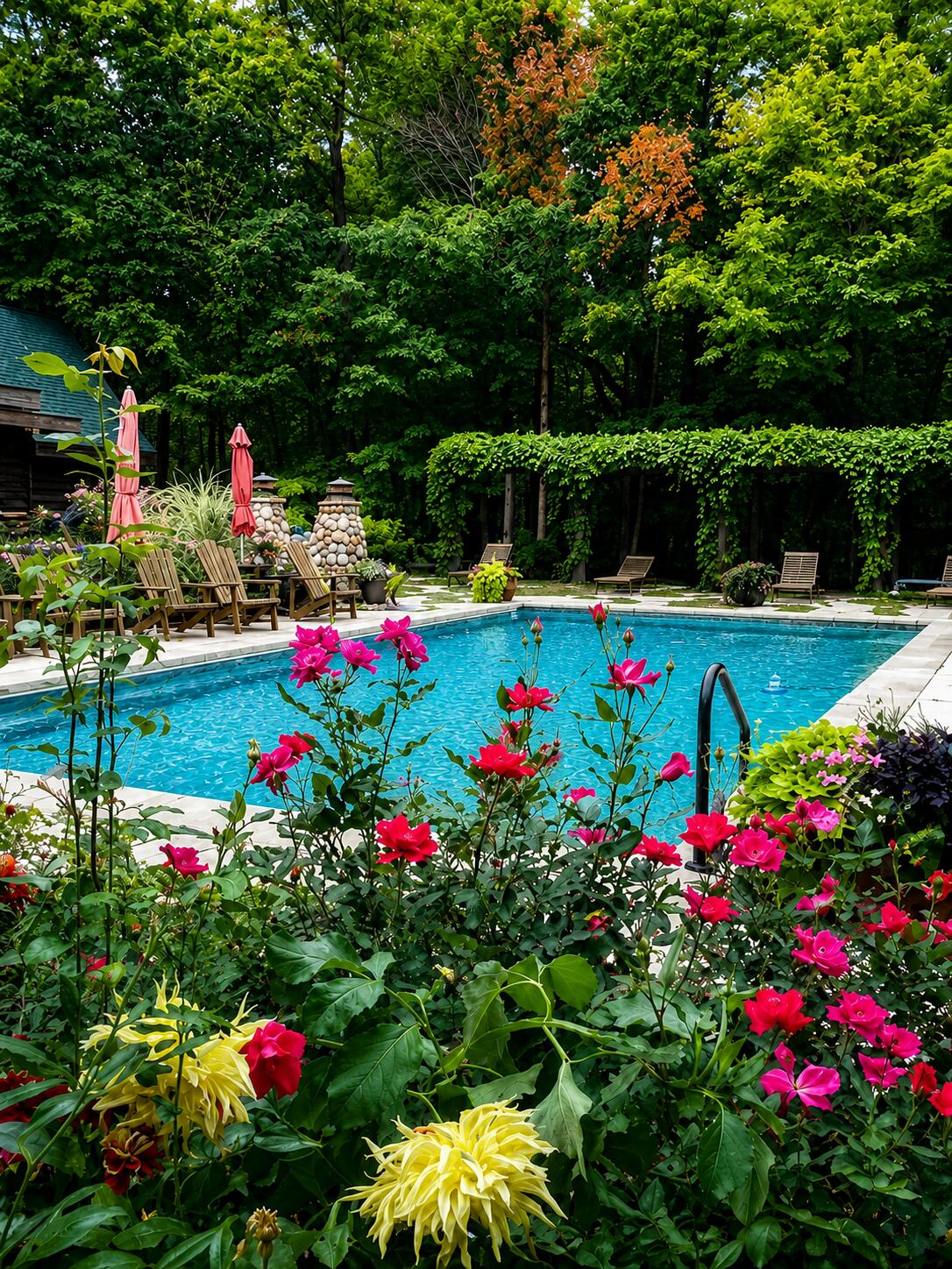 14657 Lakeshore Road Lakeside, MI 49116 - Photo 65 of 71 Pool & Gardens