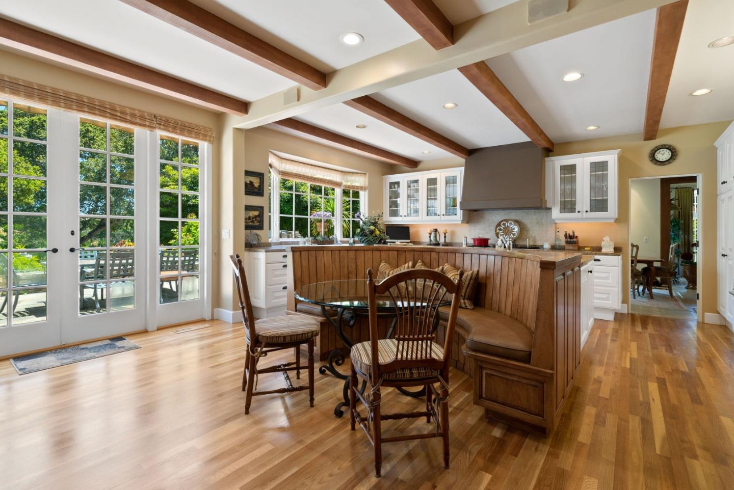 25951 Ridgewood Road Carmel, CA 93923 - Photo 13 of 32 a view of a dining room with furniture window and wooden floor