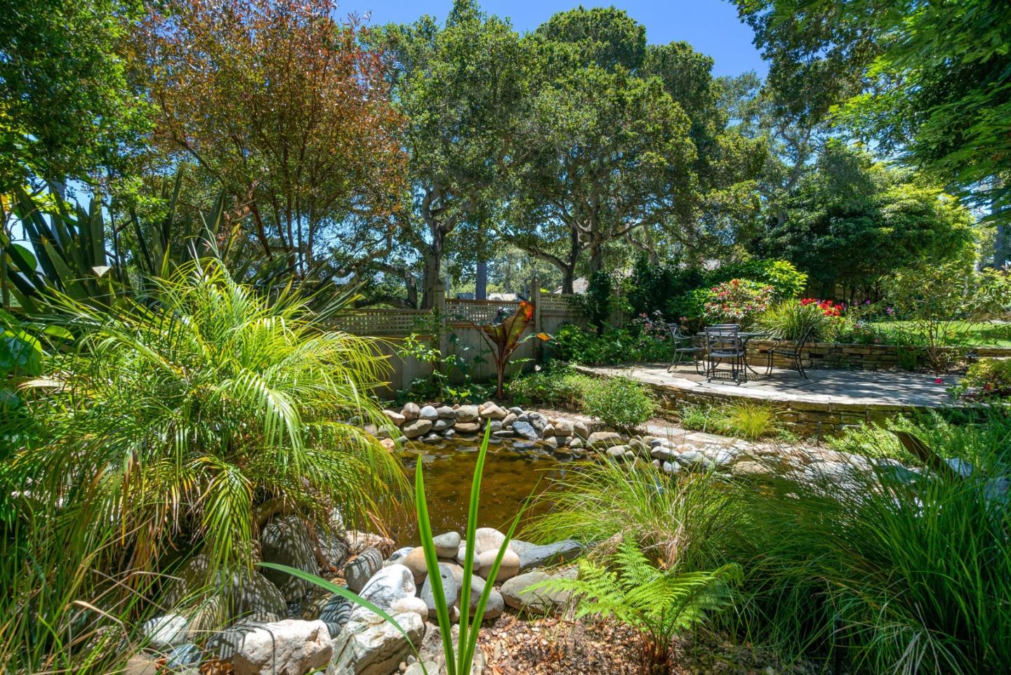 25951 Ridgewood Road Carmel, CA 93923 - Photo 31 of 32 a view of yard with small fountain