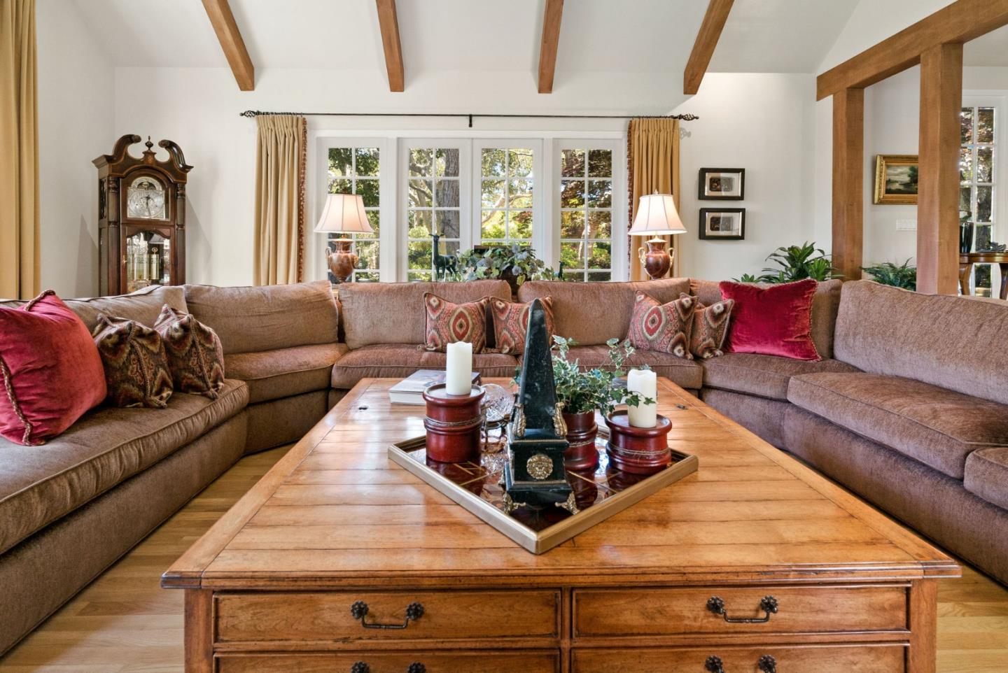 25951 Ridgewood Road Carmel, CA 93923 - Photo 8 of 32 a living room with furniture and floor to ceiling windows