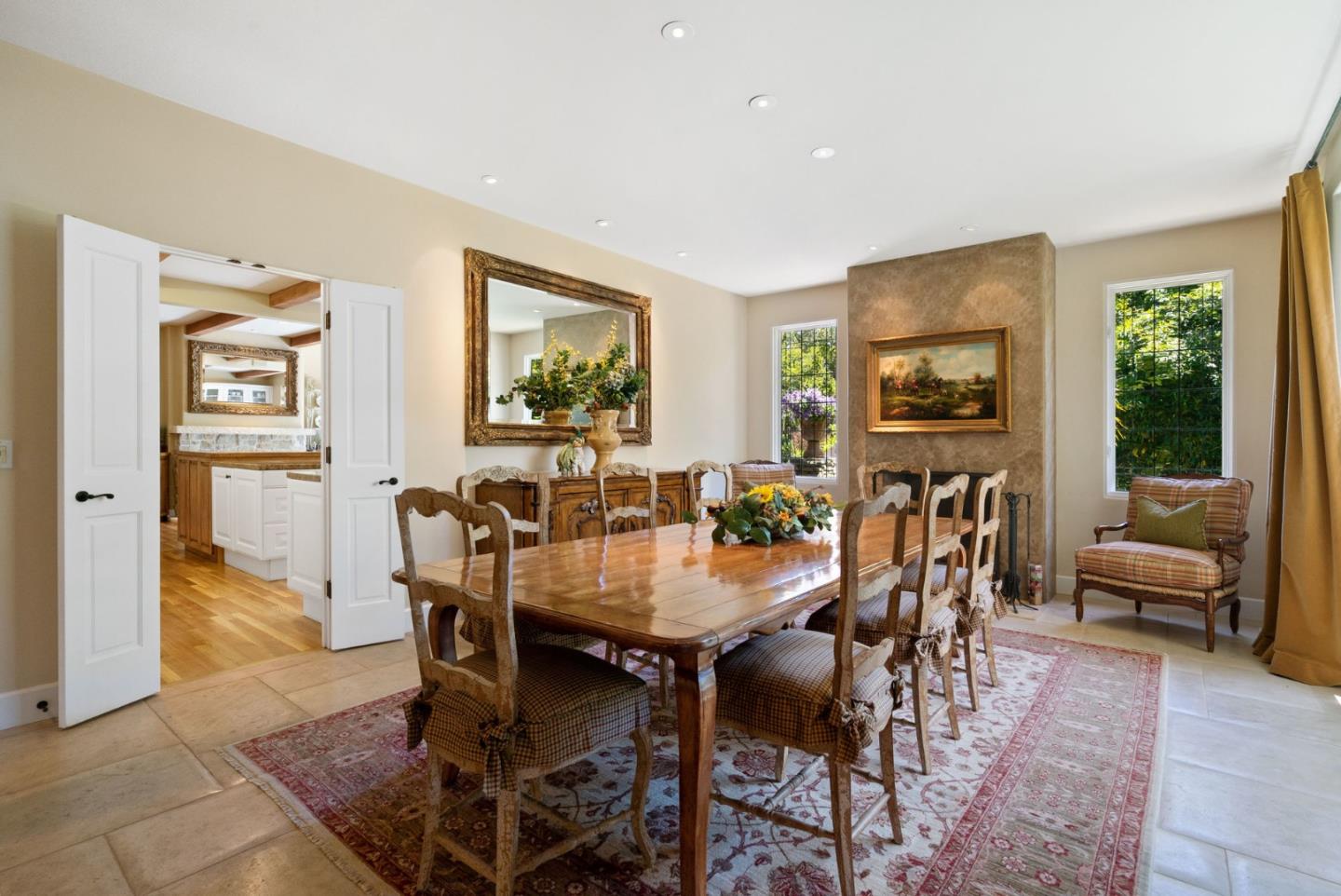 25951 Ridgewood Road Carmel, CA 93923 - Photo 10 of 32 a view of a dining room with furniture window and outside view