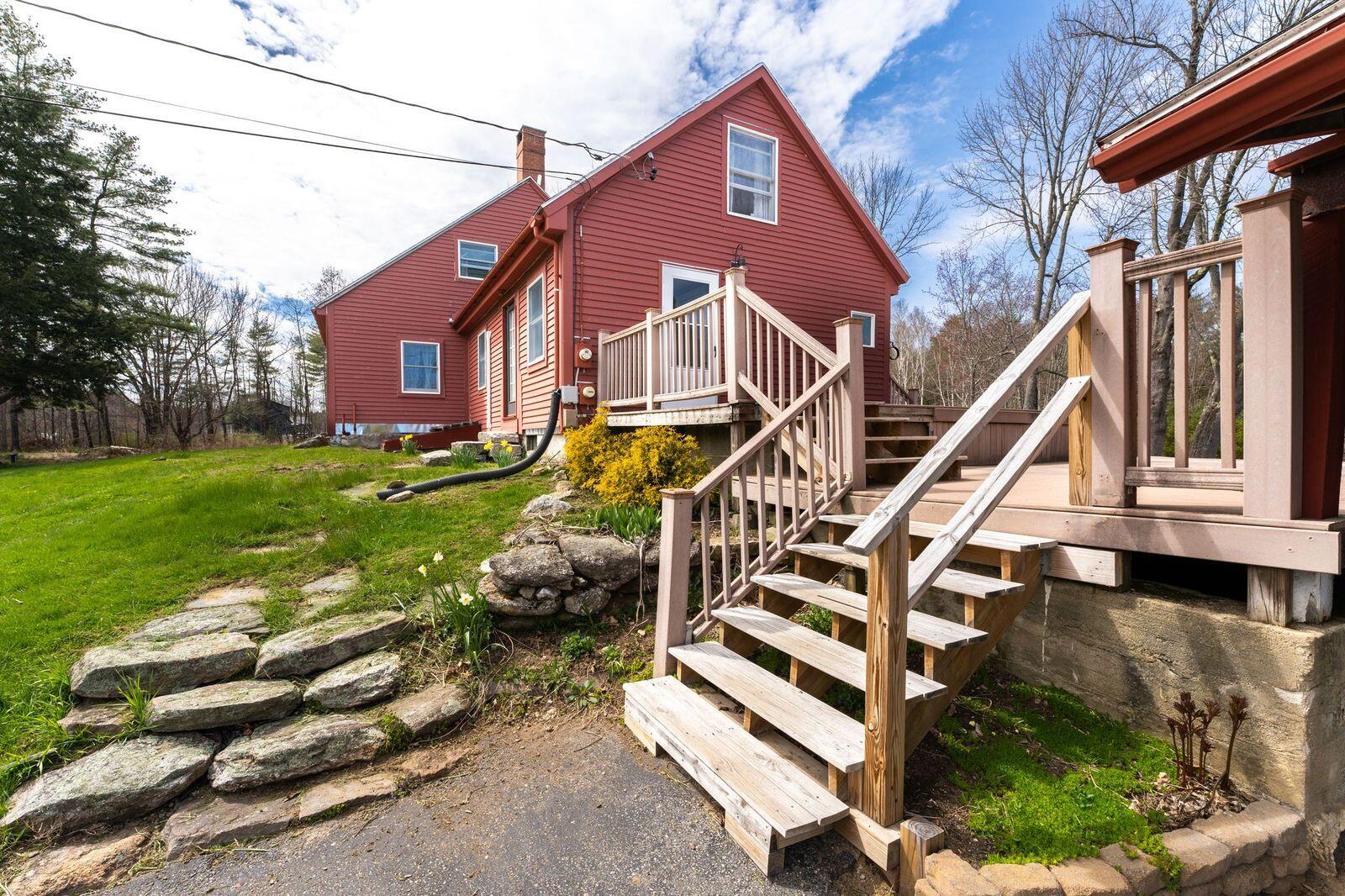 676 Cathance Road Topsham, ME 04086 - Photo 30 of 34 676 Cathance driveway stairs to house