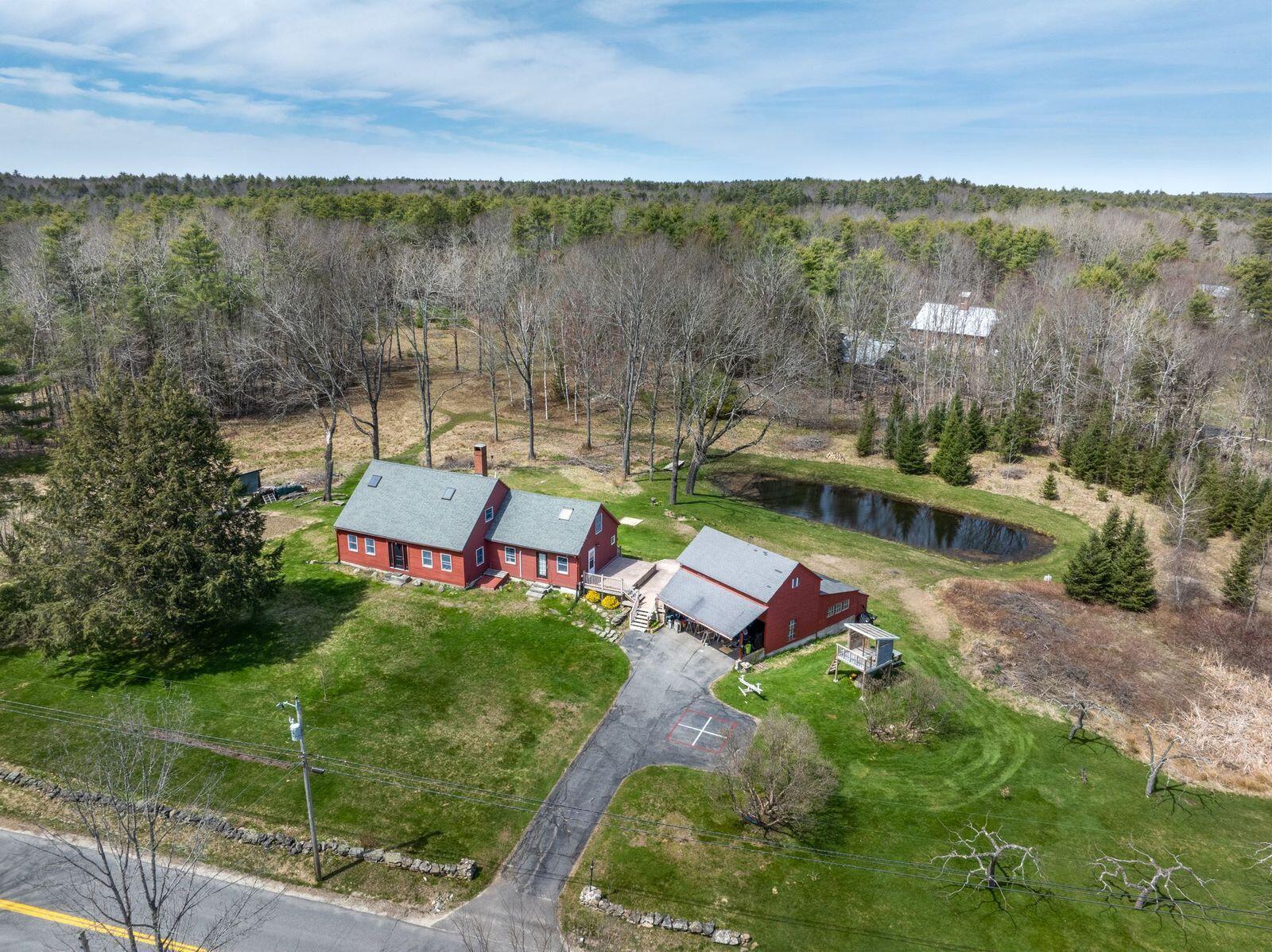 676 Cathance Road Topsham, ME 04086 - Photo 4 of 34 676 Cathance aerial Pix 2