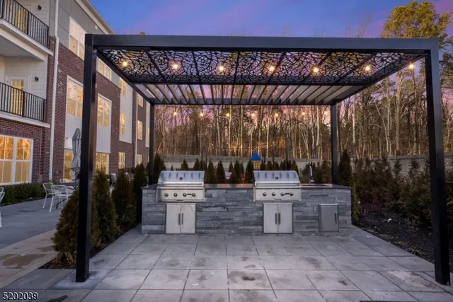 a outdoor space with furniture