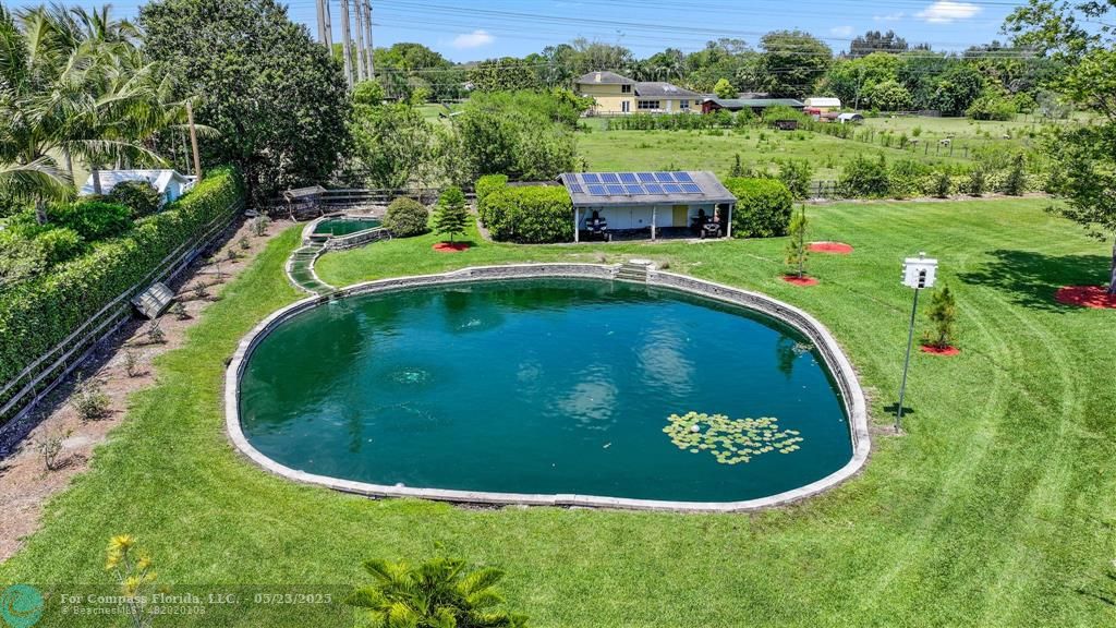 17531 Southwest 68th Court Southwest Ranches, FL 33331 - Photo 50 of 59 a view of a swimming pool with a yard and green space
