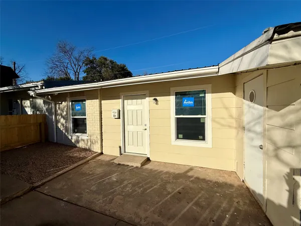 a view of front door