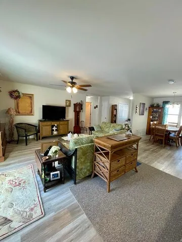 a bedroom with a bed and dresser