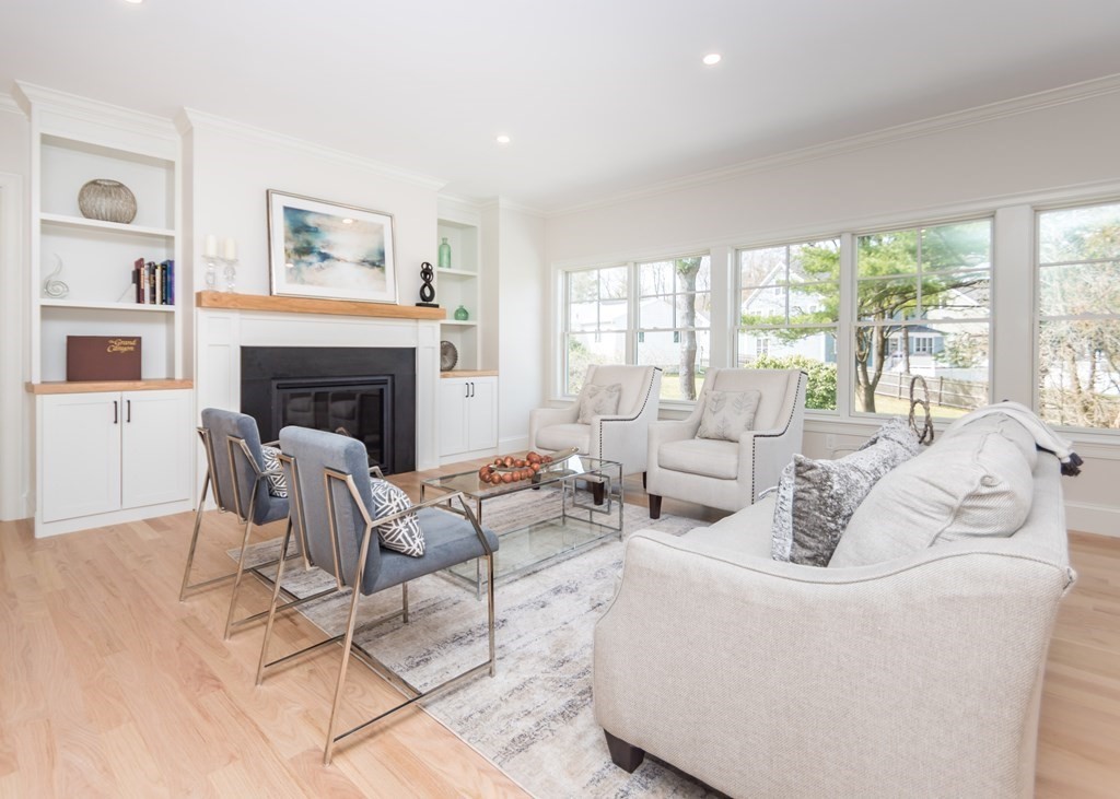 50 Nardone Road Needham, MA 02492 - Photo 14 of 37 a living room with furniture fireplace and a large window
