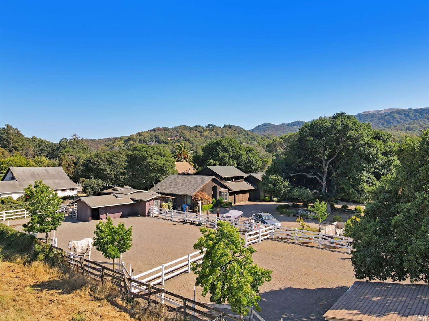 This Beautiful Home Has Been Built with Love and Elegance and the Finest Finishes. Simply a dream for the horse enthusiast. Paddocks, barns, and storage for hay and tack! In this neighborhood, homes like these come up once in a lifetime. Live your dream at 1862 Indian Valley Road Novato! Strolling distance to Indian Valley Open Space. Live in the country, but be so close to the 101!