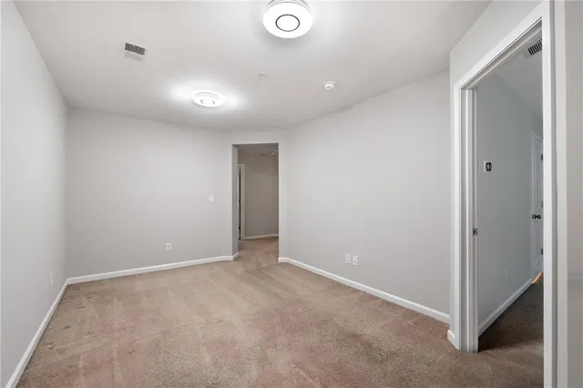 a view of an empty room