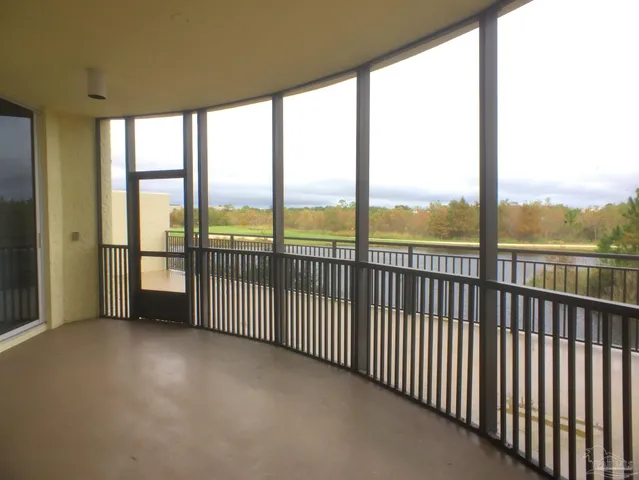 a view of a city from a balcony