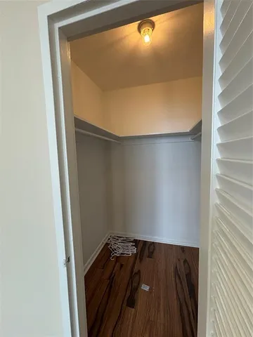 a view of a entryway door and potted plants in a room