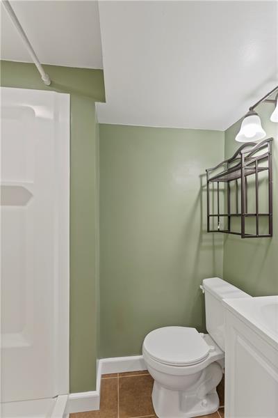 396 Hoffman Road Pittsburgh, PA 15212 - Photo 21 of 24 This fully updated bathroom with shower is terrific to have in the basement while working or playing!