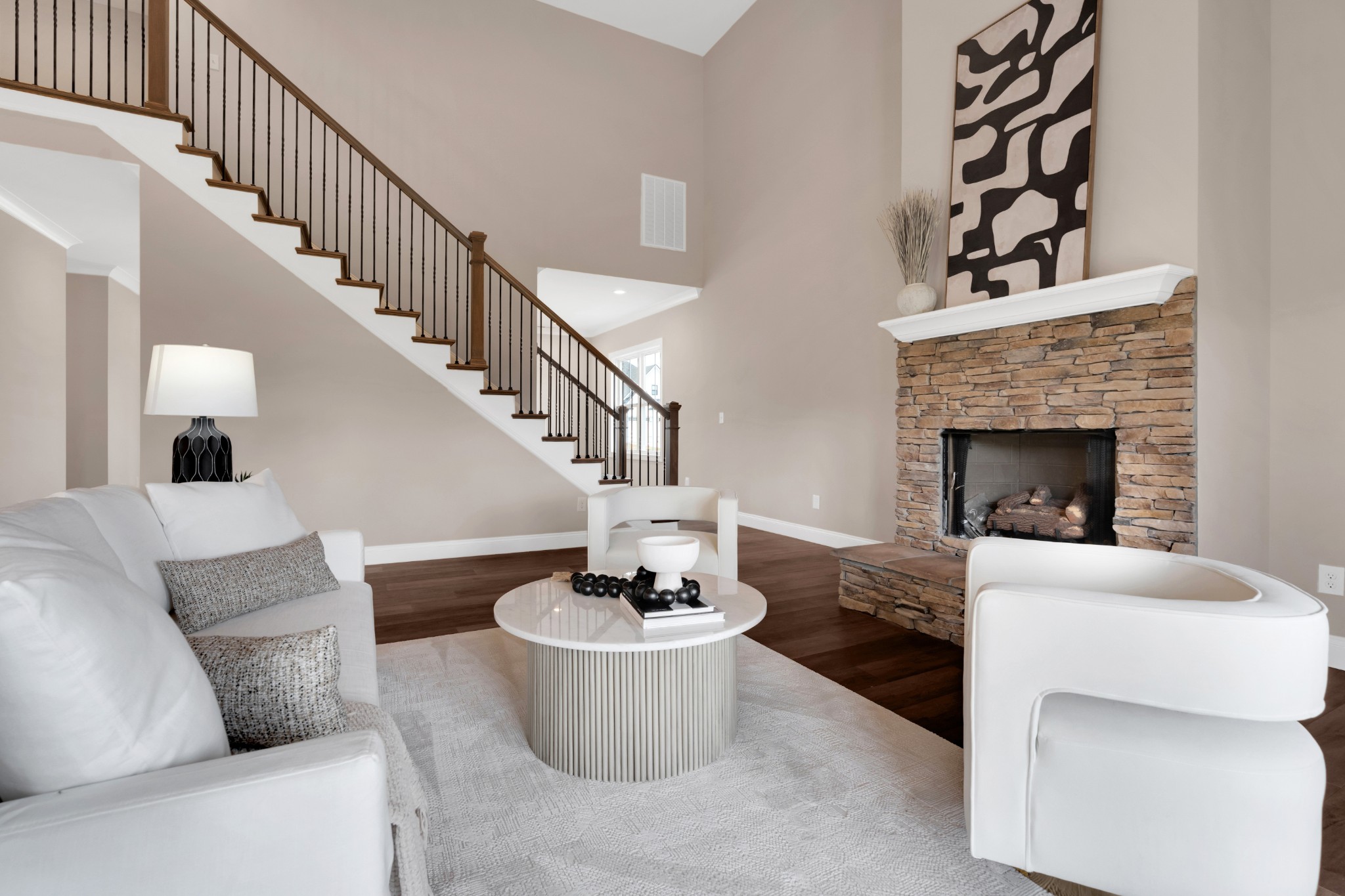 249 Lookout Drive Winchester, TN 37398 - Photo 12 of 63 a living room with couches and a fireplace