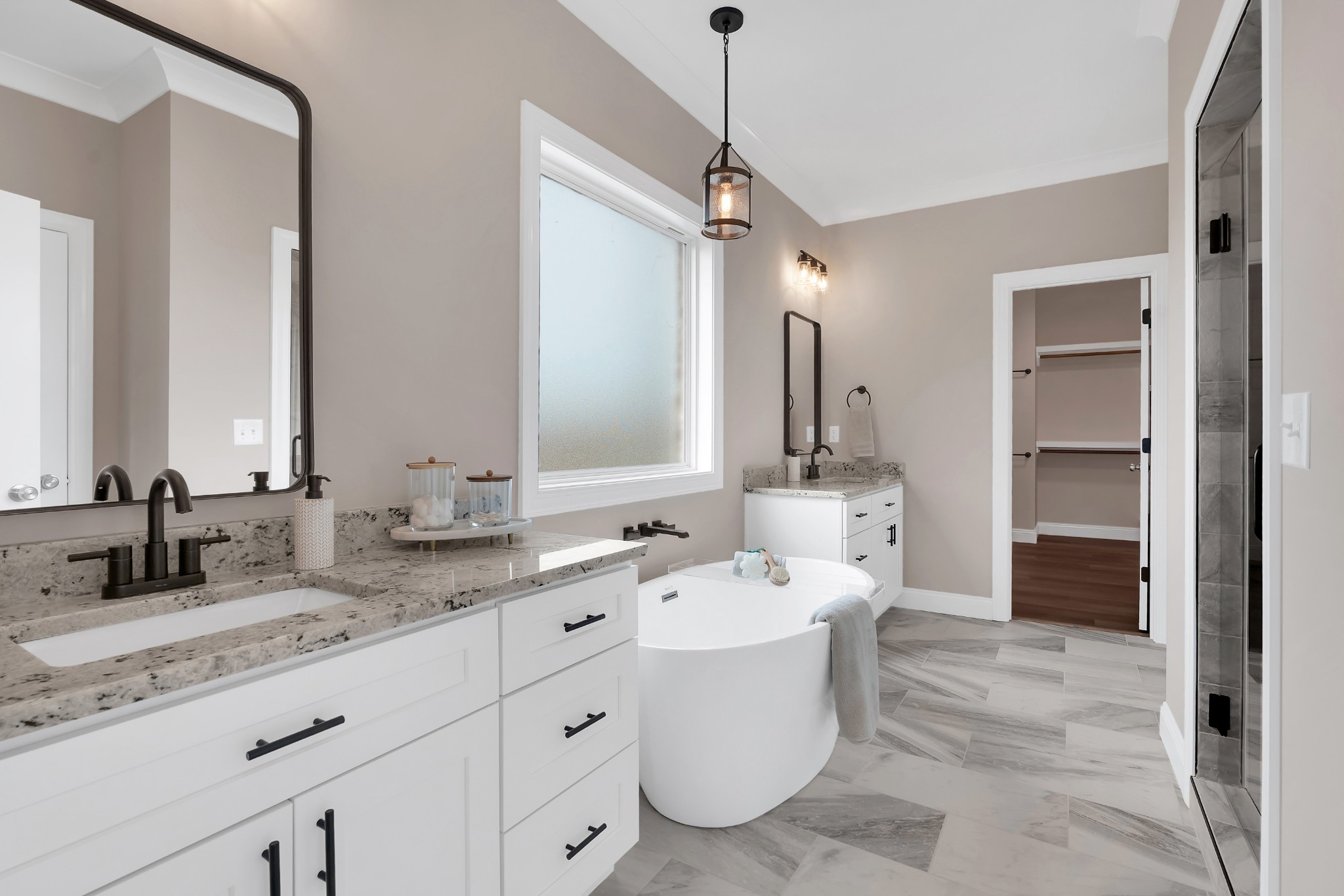 249 Lookout Drive Winchester, TN 37398 - Photo 28 of 63 a bathroom with a double vanity sink mirror and double